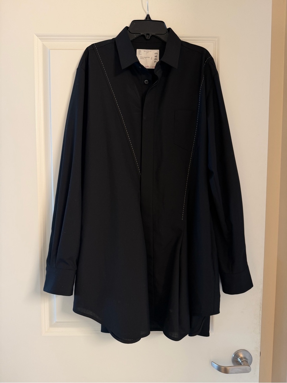 Sacai Black Wool-Blend Jacket